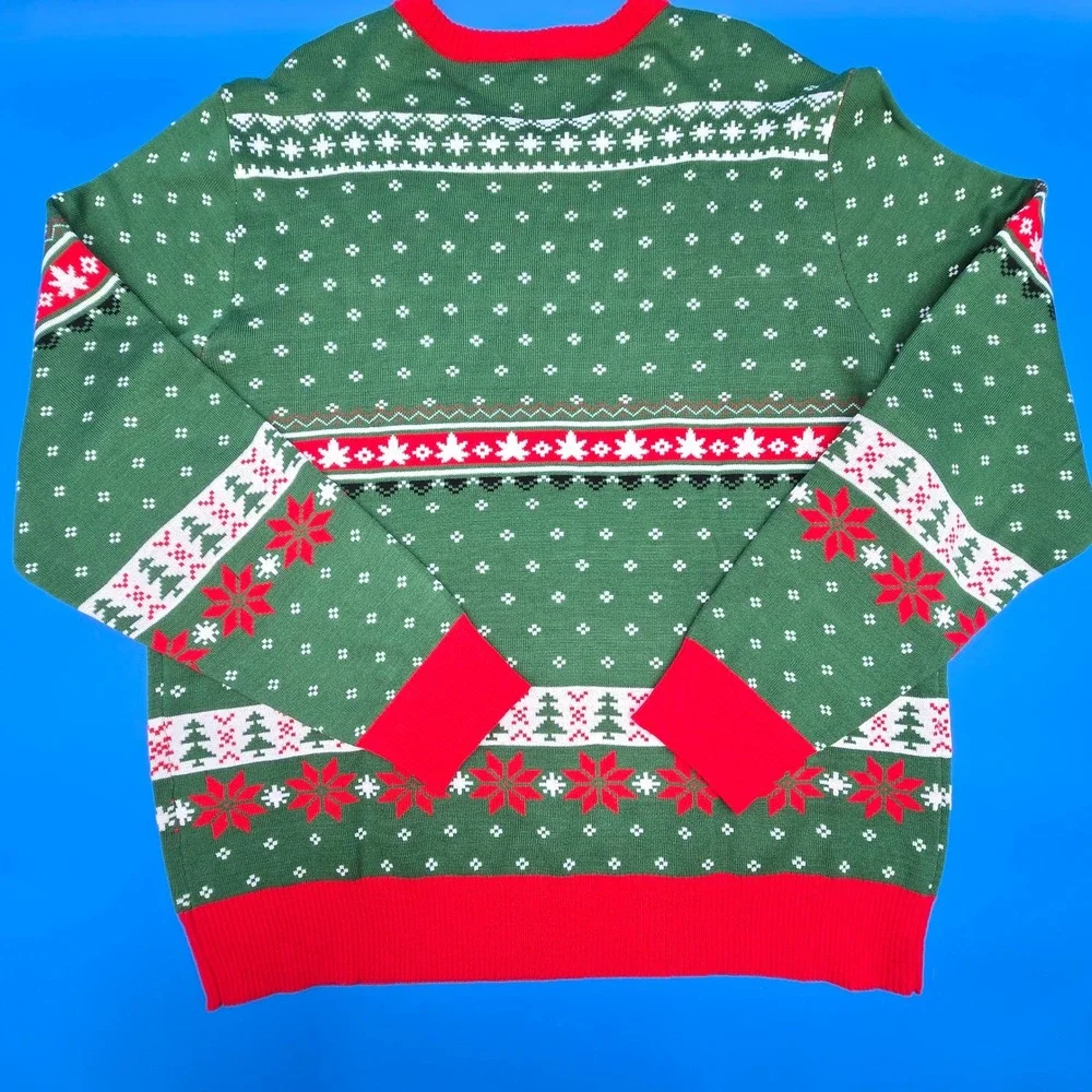 Cheech & Chong Ugly Christmas Sweater XL NWOT Happy Holidaze Mad Engine Licensed